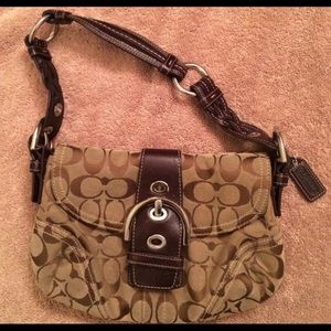 Coach mini buckle bag